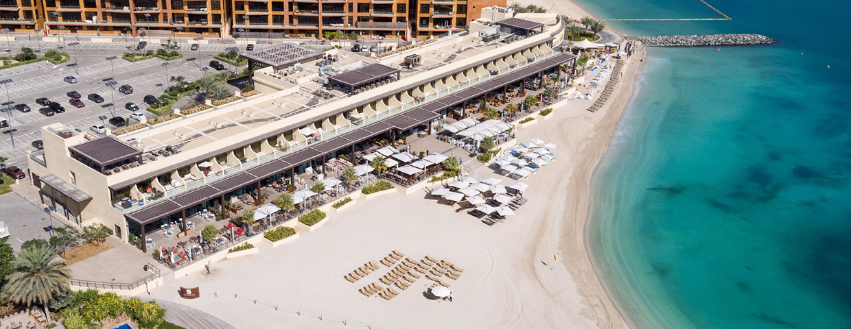 The Beach of Club Vista Mare Aerial View